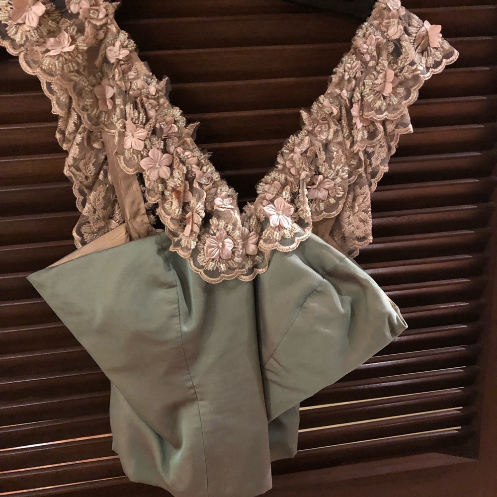 Two piece evening dress